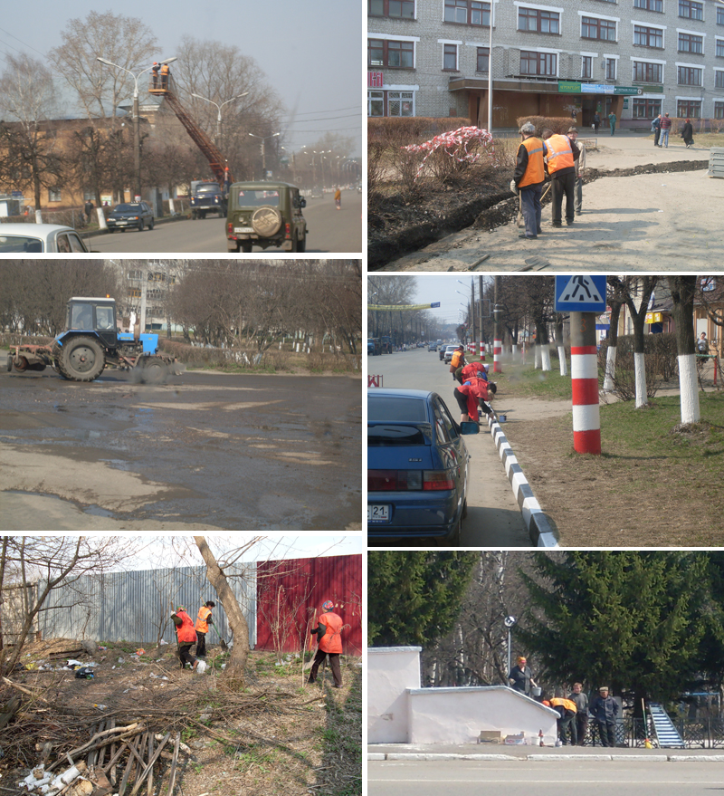 Первомай работники коммунального хозяйства города Шумерли встречают ударным трудом